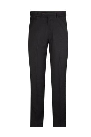Flat front pant Black Polyester