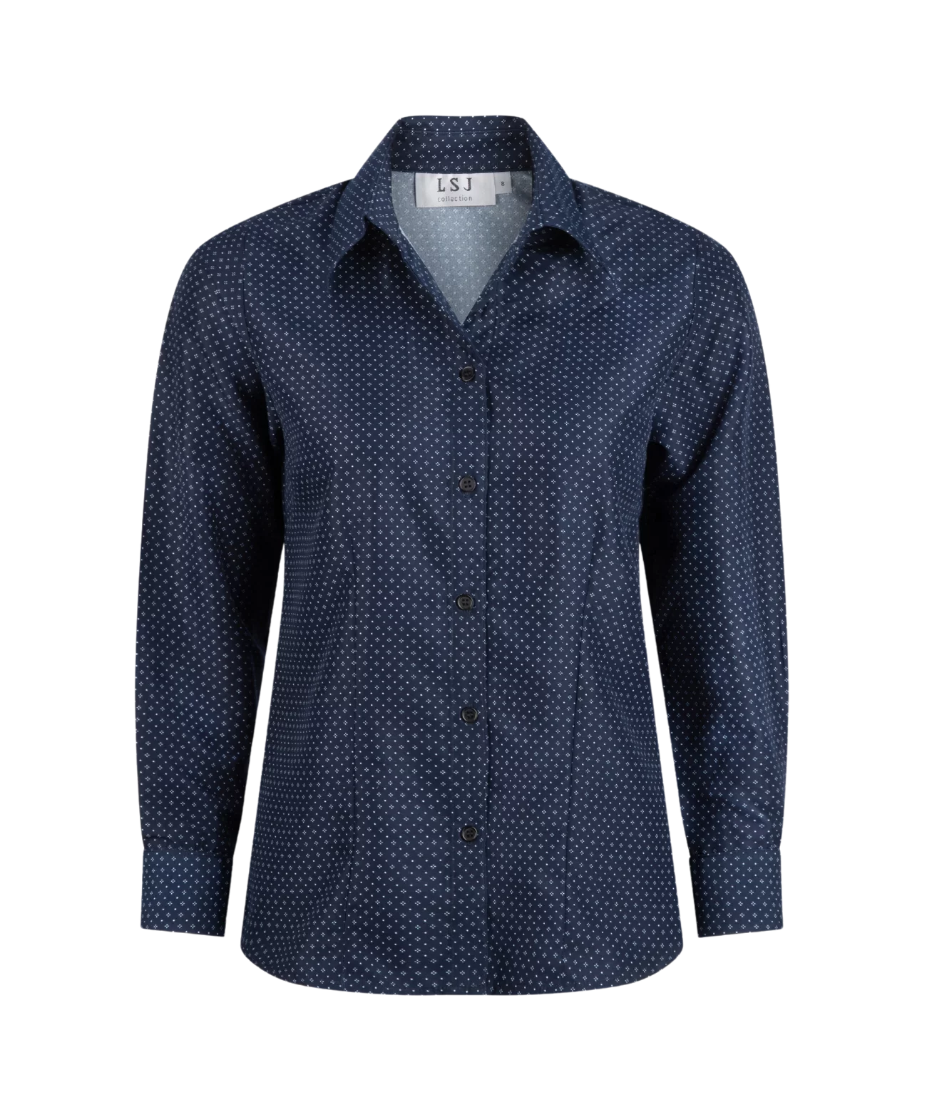 Long Sleeve Ladies Fold Back Cuff Shirt