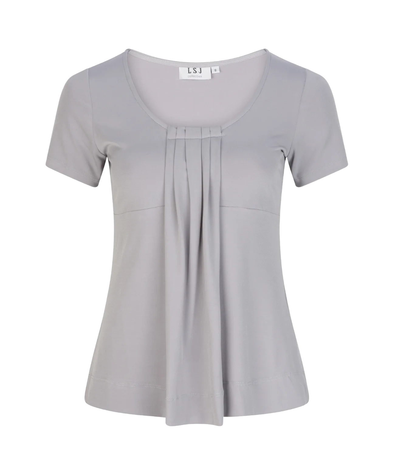 Ladies Round Neck Pleat Front Top - Image 5